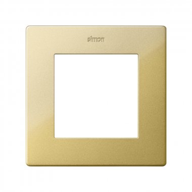 Фотография товара 'Simon 2400610-166 Рамка на 1 пост, мат.золото, S24'
