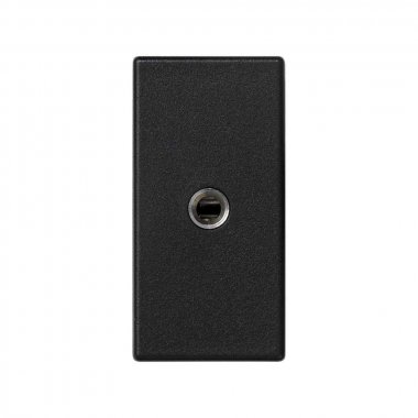 Фотография товара 'Simon K123B-14 Розетка узкая Mini-Jack 3,5мм, графит, K45, Connect'