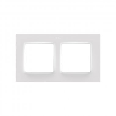 Фотография товара 'Simon 8200627-090 Рамка на 2 поста, мат.белый, S82C'
