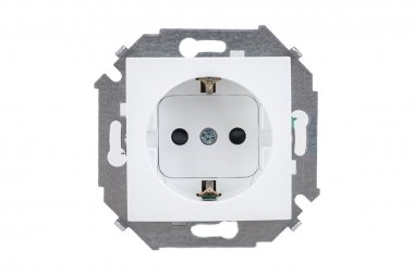 Фотография товара 'Simon 1591443-030 Розетка со шторками Schuko 2Р+Е, 16A 250В'