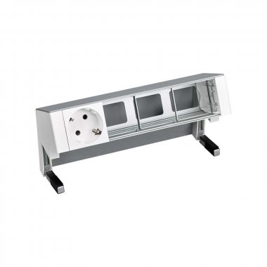 Фотография товара 'Simon 42401000-133 Настольный x4 розеточный блок, 1х2P+E, 3 пустых модуля'