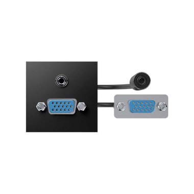 Фотография товара 'Simon 40000191-038 Модуль с адаптером, проходной VGA + MiniJack мама/мама'