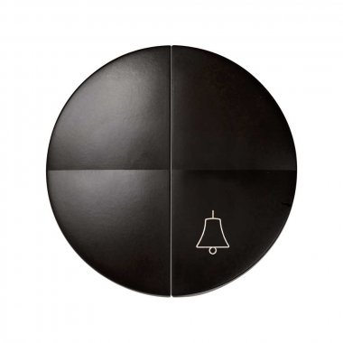 Фотография товара 'Simon 88027-32 Клавиша двойная для комб. выкл-ля с пикт."Звонок", коричневый, S88'