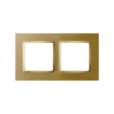 Фотография товара 'Simon 8200627-095 Рамка на 2 поста, мат.золото, S82C'