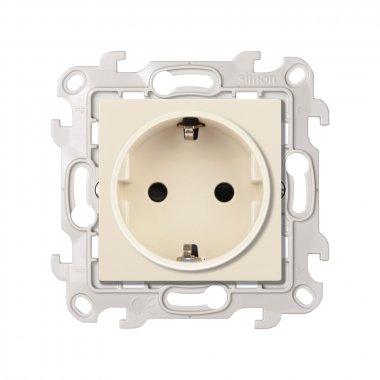 Фотография товара 'Simon 2450432-031 Розетка со шторками Schuko 2Р+Е, 16A 250В'