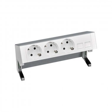 Фотография товара 'Simon 42403020-133 Настольный x4 розеточный блок, 3х2P+E, 2хRJ45'