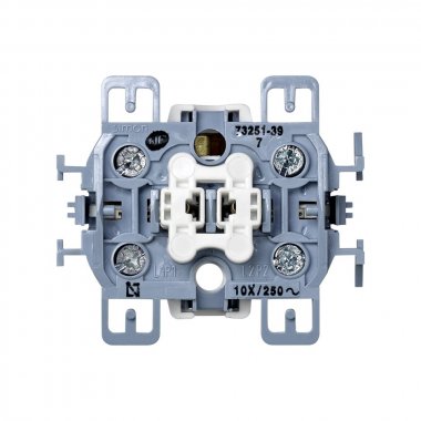 Фотография товара 'Simon 73251-39 Перекрестный выключатель (с 3-х мест) 10AX 250В~ с винтовым подключением'