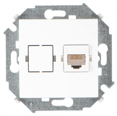 Фотография товара 'Simon 1591598-030 Розетка информационная RJ45 Cat.6 UTP (Systimax)'