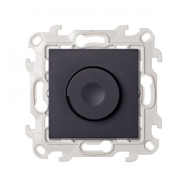 Фотография товара 'Simon 2412313-038 Светорегулятор LED повор-нажимной, проходной, 6-60Вт 230В'