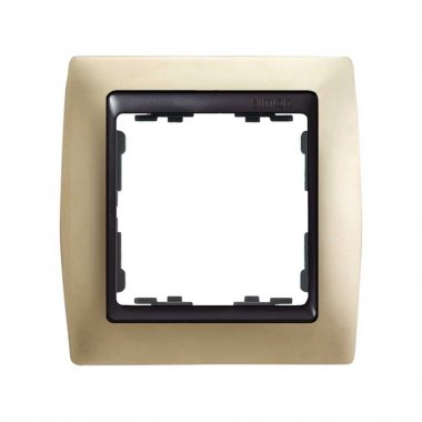 Фотография товара 'Simon 82814-34 Рамка на 1 пост, металл, шампань/графит, S82'