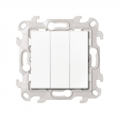 Фотография товара 'Simon 2450391-030 Трехклавишный выключатель, 10AX 250В'