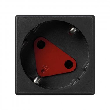 Фотография товара 'Simon KS11-14 Розетка со шторками и блокировкой Schuko 2Р+Е 16A 250В'