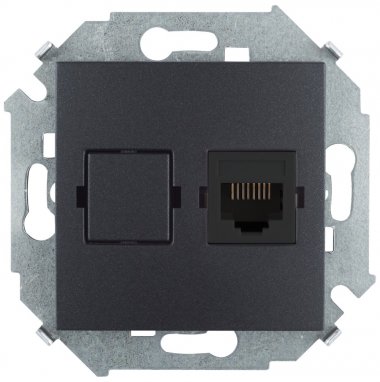 Фотография товара 'Simon 1591598-038 Розетка информационная RJ45 Cat.6 UTP (Systimax)'