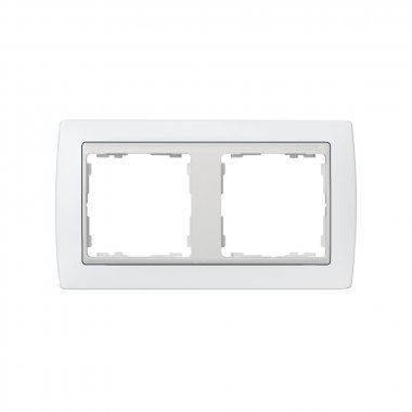 Фотография товара 'Simon 82620-30 Рамка на 2 поста, белый/белый, S82'