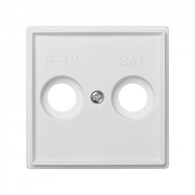 Фотография товара 'Simon 2705097-030 Накладка для розетки R-TV+SAT с пикт."R-TV SAT", IK07'