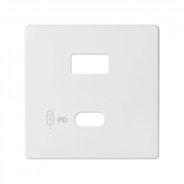 Фотография товара 'Simon 8201296-090 Накладка для заряд.устройства USB A+C, мат.белый, S82C'