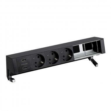 Фотография товара 'Simon 42623000-138 Настольный x6 розеточный блок, 3x2P+E, USB A+A з/у'