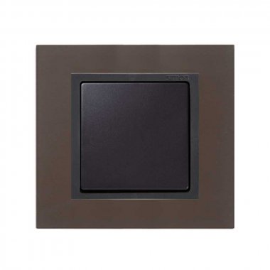 Фотография товара 'Simon 82817-38 Рамка на 1 пост, металл, свинец/графит, S82N'