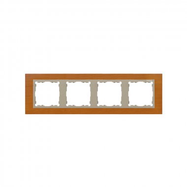 Фотография товара 'Simon 82947-66 Рамка на 4 поста, дерево, дуб/шампань, S82N'