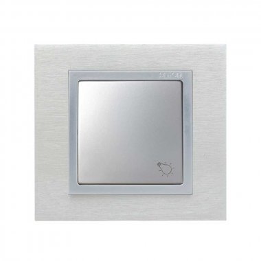 Фотография товара 'Simon 82018-33 Клавиша для вык-ля с пикт."Свет", алюминий, S82'