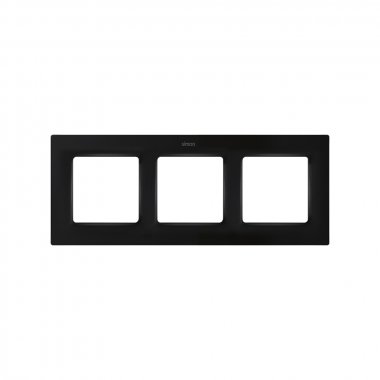 Фотография товара 'Simon 8200637-098 Рамка на 3 поста, мат.черный, S82C'
