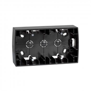 Фотография товара 'Simon 82760-38 Коробка подъемная узкая на 2 поста, графит, S82'