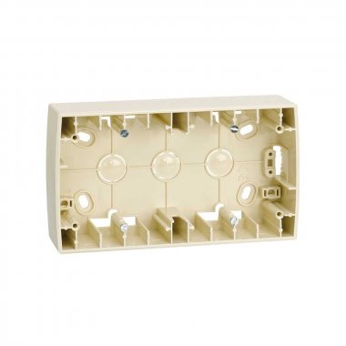 Фотография товара 'Simon 82761-31 Коробка подъемная на 2 поста, сл.кость, S82'