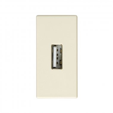 Фотография товара 'Simon 2701090-031 Розетка USB 2.0 (передача данных) узкая'