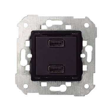 Фотография товара 'Simon 7511096-039 Зарядное устройство USB A+A 10W, 230В~, S75'