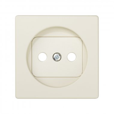Фотография товара 'Simon 82040-31 Накладка со шторками для розетки 2Р, сл.кость, S82'