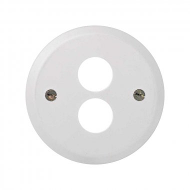 Фотография товара 'Simon 88082-30 Накладка для стерео аудиорозетки, белый, S88'