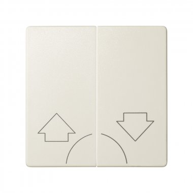 Фотография товара 'Simon 82029-31 Клавиша двойная для выкл-ля жалюзи без блок. и пикт."Стрелки", сл.кость, S82'