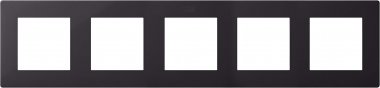 Фотография товара 'Simon 2400650-038 Рамка на 5 постов, графит, S24'