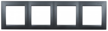 Фотография товара 'Simon 1500640-038 Рамка на 4 поста, графит, S15'