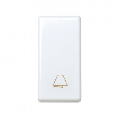 Фотография товара 'Simon 27150-64 Кнопочный выключатель с пикт."Звонок" узкий, 10A 250В'