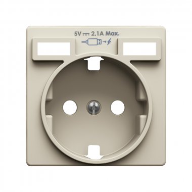 Фотография товара 'Simon 8200049-031 Накладка для розетки Schuko с з/у USB A+A'