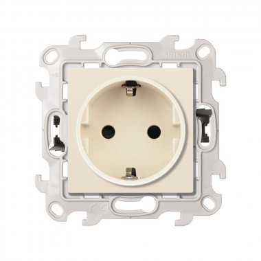 Фотография товара 'Simon 2420432-031 Розетка со шторками Schuko 2Р+Е, 16A 250В~ P&Go'