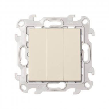 Фотография товара 'Simon 2450391-031 Трехклавишный выключатель, 10AX 250В'