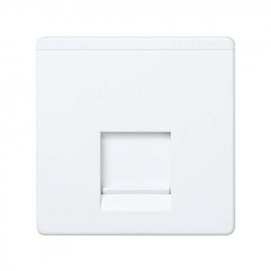 Фотография товара 'Simon 27087-35 Накладка прямая со шторкой на 1 разъем RJ45'