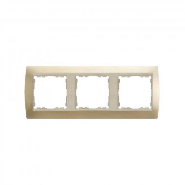 Фотография товара 'Simon 82934-34 Рамка на 3 поста, металл, шампань/шампань, S82'