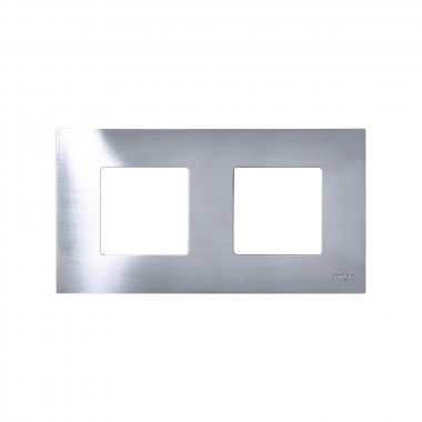 Фотография товара 'Simon 2700627-042 Накладка декор. для рамки на 2 поста, Metal'