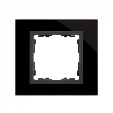 Фотография товара 'Simon 82817-32 Рамка на 1 пост, стекло, черный/графит, S82N'