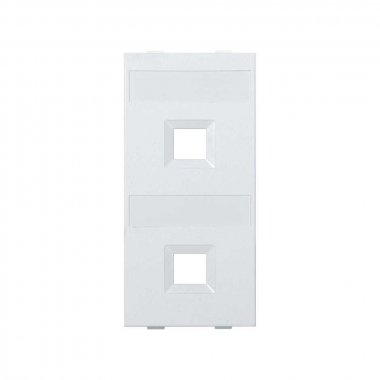 Фотография товара 'Simon S076B-9 Модуль S прямой на 2 разъема RJ45 без шторок'