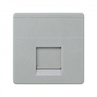 Фотография товара 'Simon 27087-37 Накладка прямая со шторкой на 1 разъем RJ45'