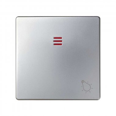 Фотография товара 'Simon 82016-33 Клавиша для вык-ля с подсв. и пикт."Свет", алюминий, S82'