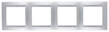 Фотография товара 'Simon 1500640-033 Рамка на 4 поста, алюминий, S15'