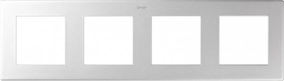 Фотография товара 'Simon 2400640-033 Рамка на 4 поста, алюминий, S24'