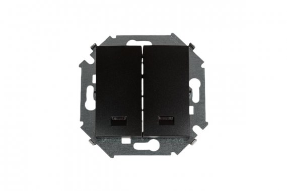 Фотография товара 'Simon 1591392-038 Двухклавишный выключатель с подсветкой, 16AX 250В'