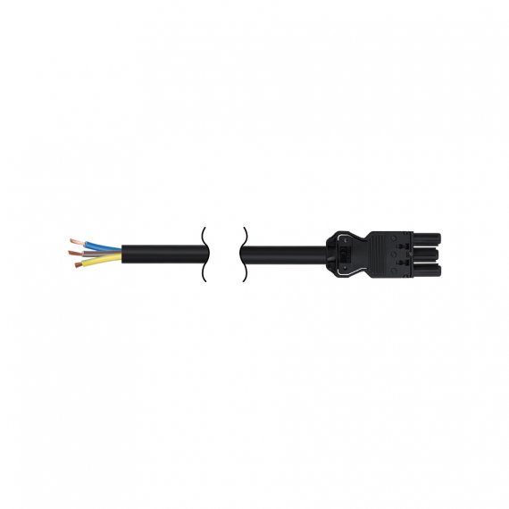 Фотография товара 'Simon CR4020-14 Кабель 2м 3x2,5мм "мама - free-end" 2P+E, графит, QC'