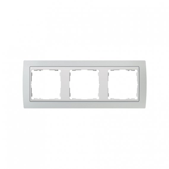 Фотография товара 'Simon 82631-33 Рамка на 3 поста, серый/белый, S82'